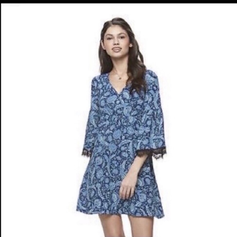 candies boho bell sleeve dress